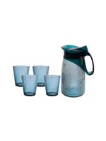 Jarra com 4 copos vdo galante azul - hauskraft