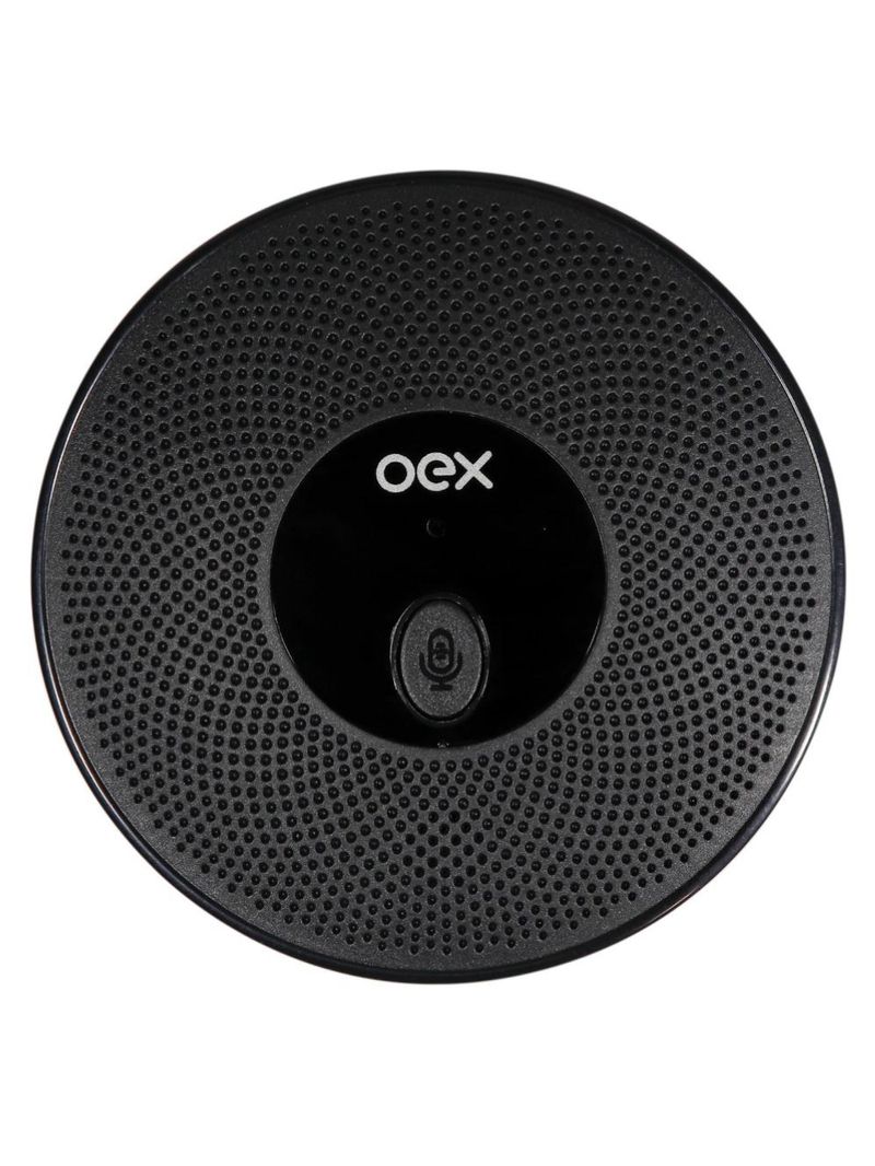 Microfone para conferência omnidirecional preto mk200 oex