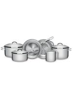 Jogo de panelas tramontina solar inox fundo triplo 6 peças