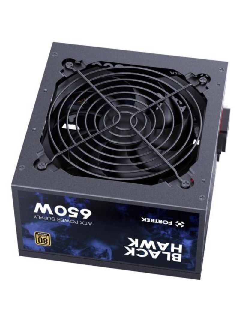 Fonte gamer atx fortrek black hawk 650w 80 plus bronze pfc ativo