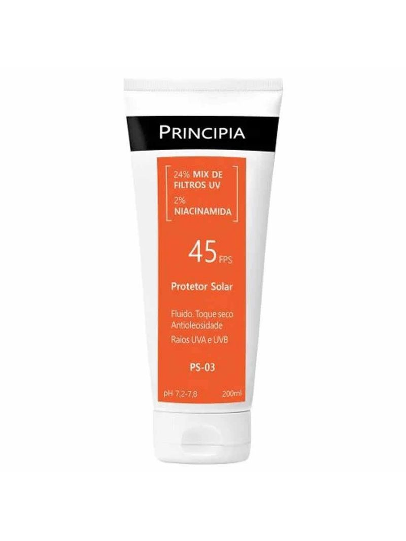 Protetor solar corporal principia ps-03 fps 45