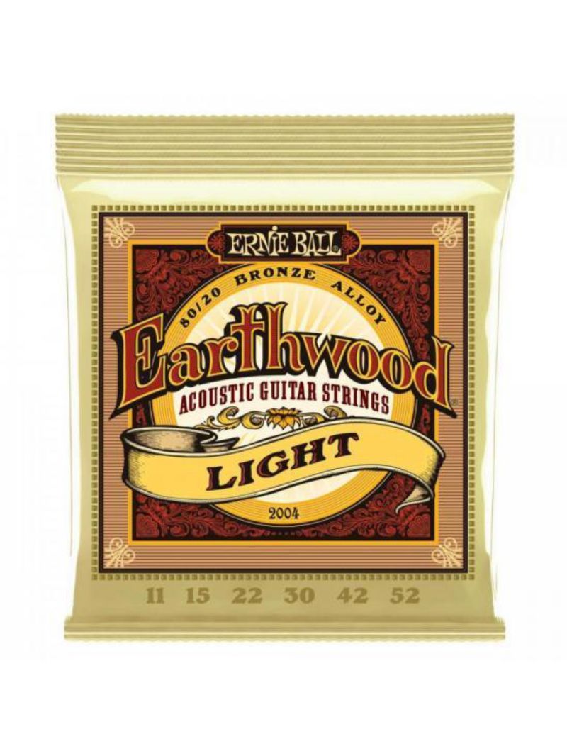 Encordoamento para violão aço 011 leve earthwood 2004 ernie ball