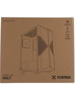 Gabinete gamer fortrek holt mid tower rgb preto