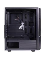 Gabinete gamer fortrek holt mid tower rgb preto
