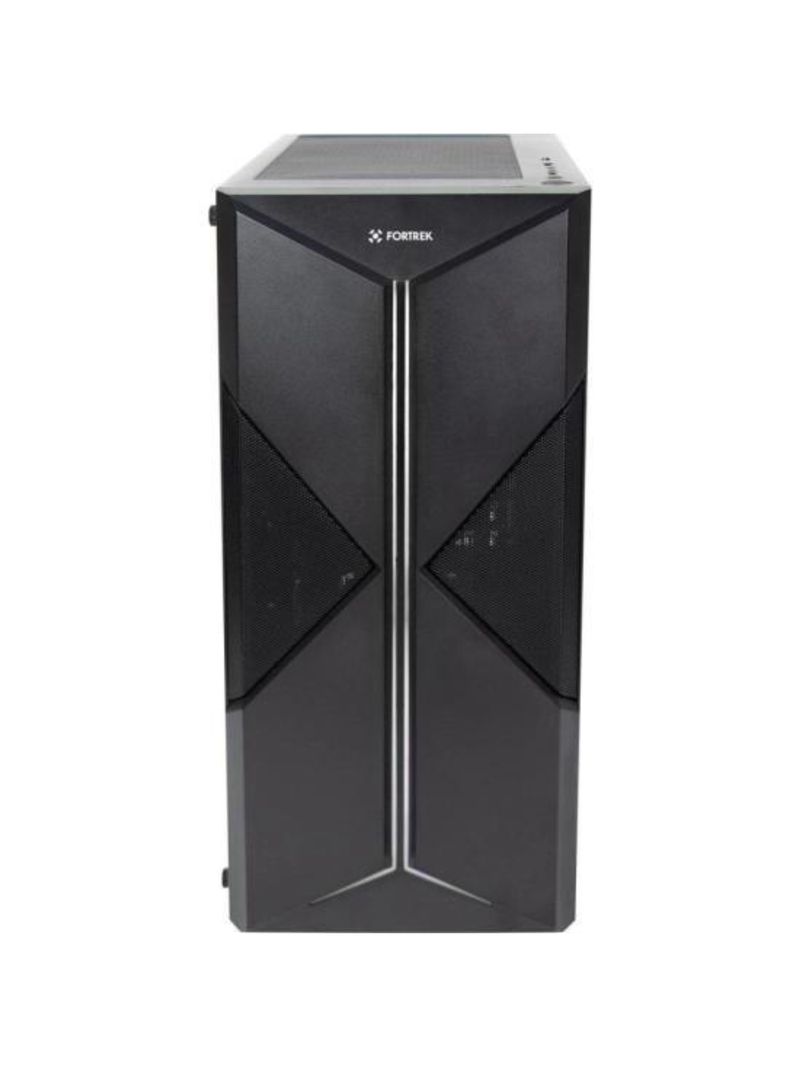 Gabinete gamer fortrek holt mid tower rgb preto