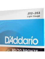 Encordoamento violão aço 012-053 80/20 bronze ej11 d addario