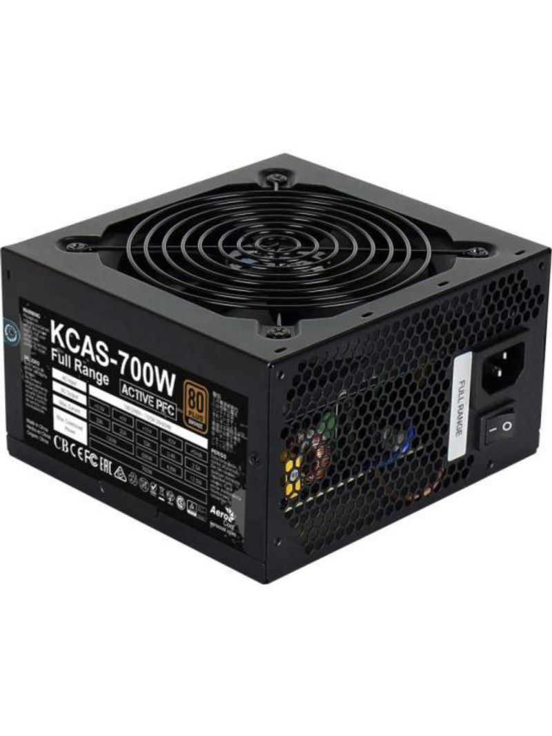 Fonte gamer atx aerocool kcas 700w 80 plus full range apfc