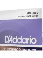 Encordoamento violão aço 011-052 phosphor bronze ej26 d addario