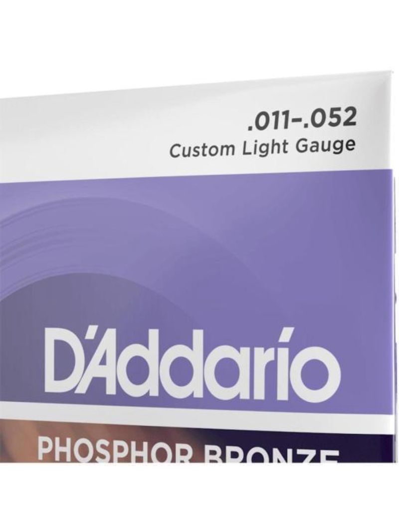 Encordoamento violão aço 011-052 phosphor bronze ej26 d addario