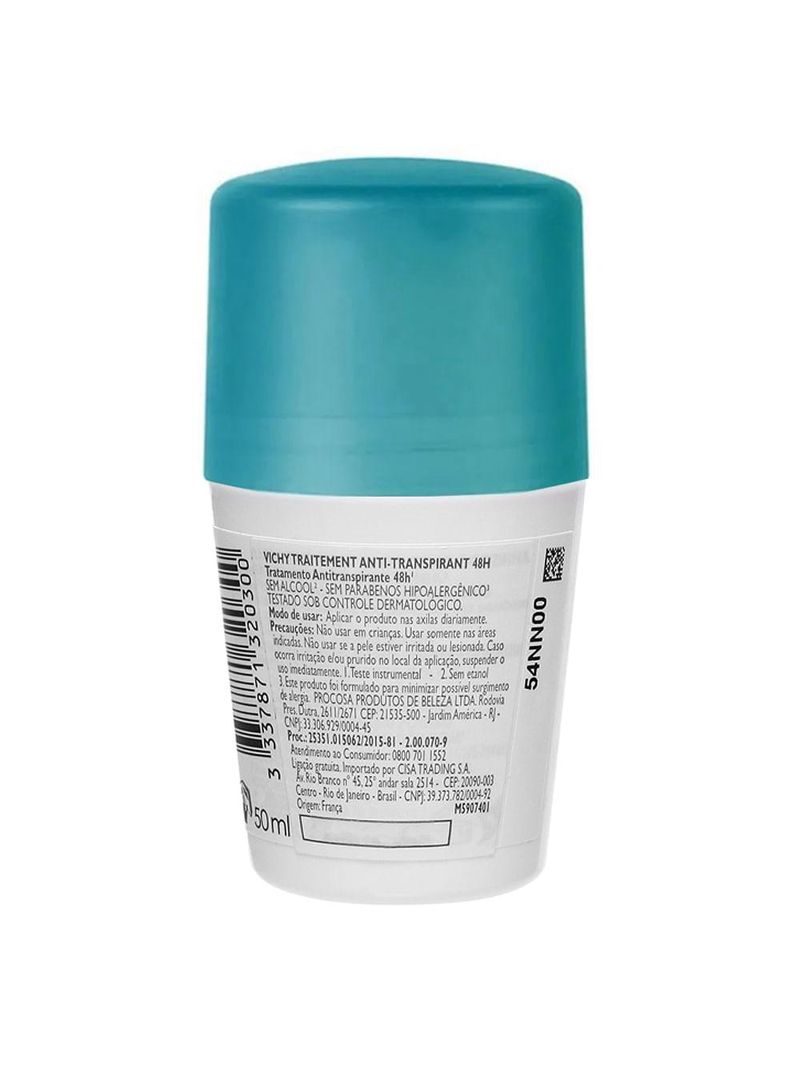 Traitement anti-transpirant 48h vichy - desodorante roll on