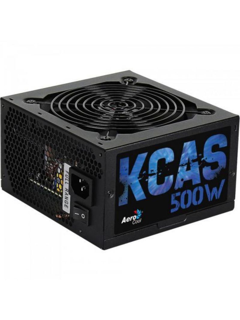 Fonte gamer atx aerocool kcas 500w 80 plus full range apfc