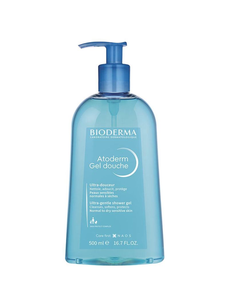 Gel de banho bioderma atoderm gel douche higiene diária antirressecamento