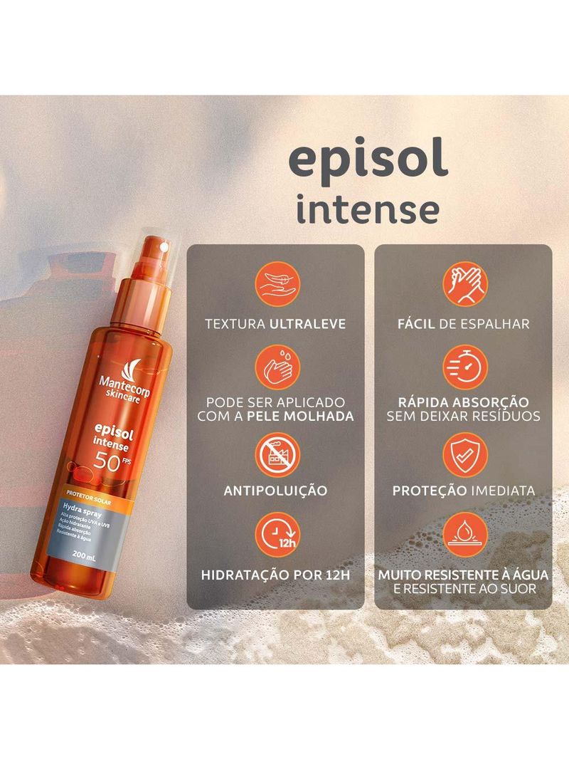 Protetor solar corporal mantecorp skincare - hydra spray fps50