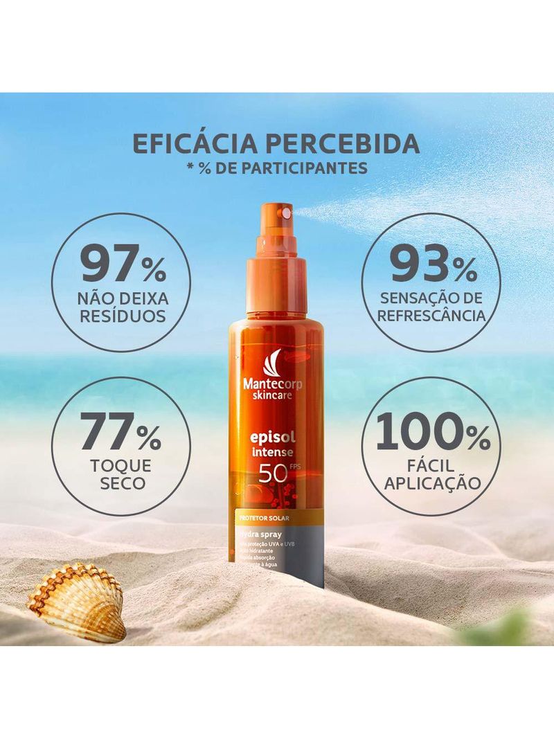Protetor solar corporal mantecorp skincare - hydra spray fps50