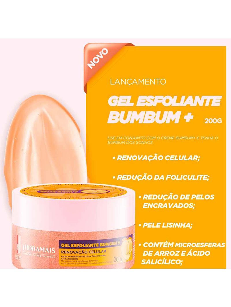 Gel esfoliante bumbum hidramais