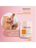 Creme para massagem hidramais - lipodetox