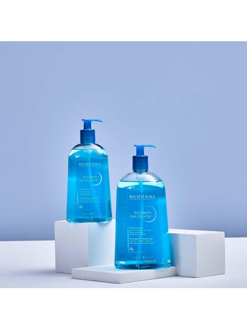 Gel de banho bioderma atoderm gel douche higiene diária antirressecamento