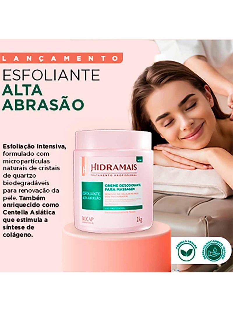 Creme de massagem esfoliante abrasão hidramais