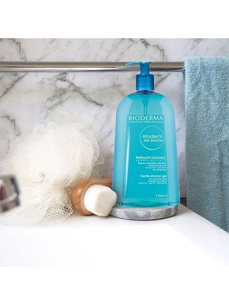 Gel de banho bioderma atoderm gel douche higiene diária antirressecamento
