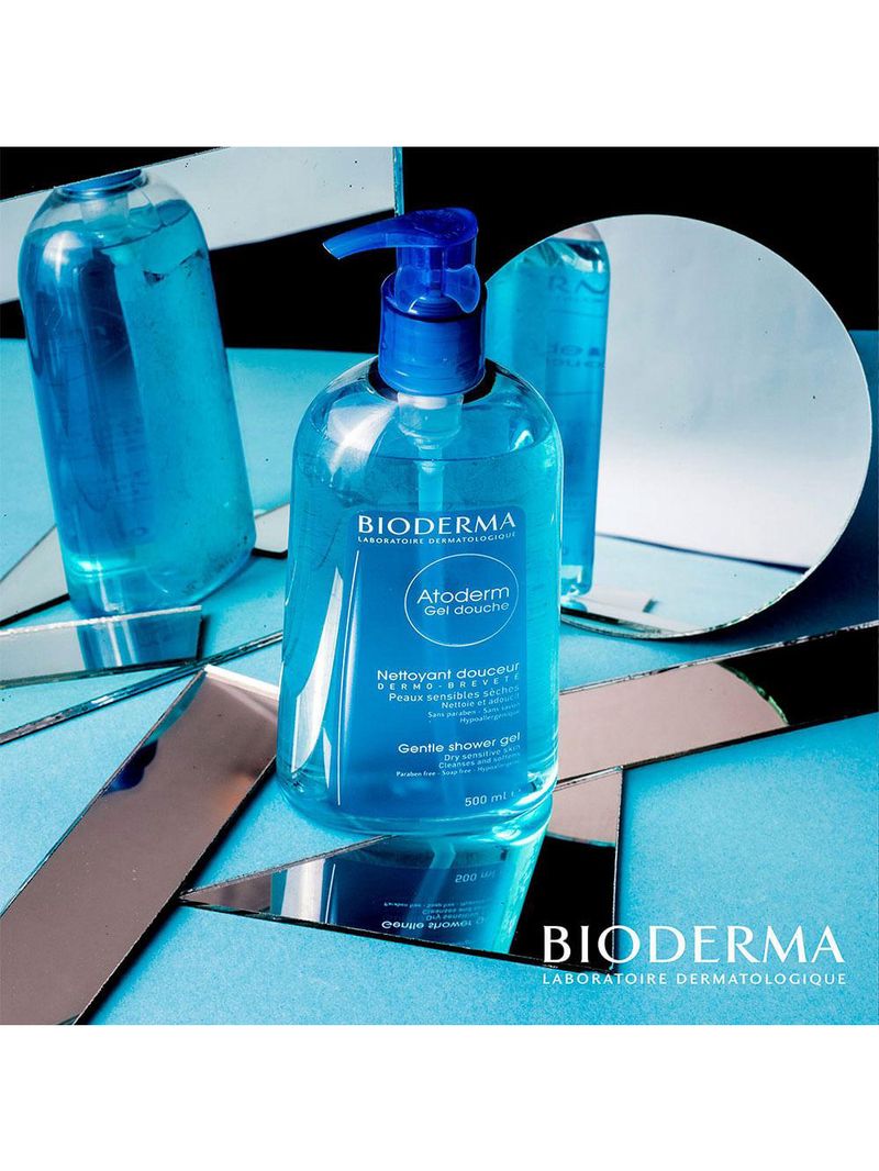 Gel de banho bioderma atoderm gel douche higiene diária antirressecamento