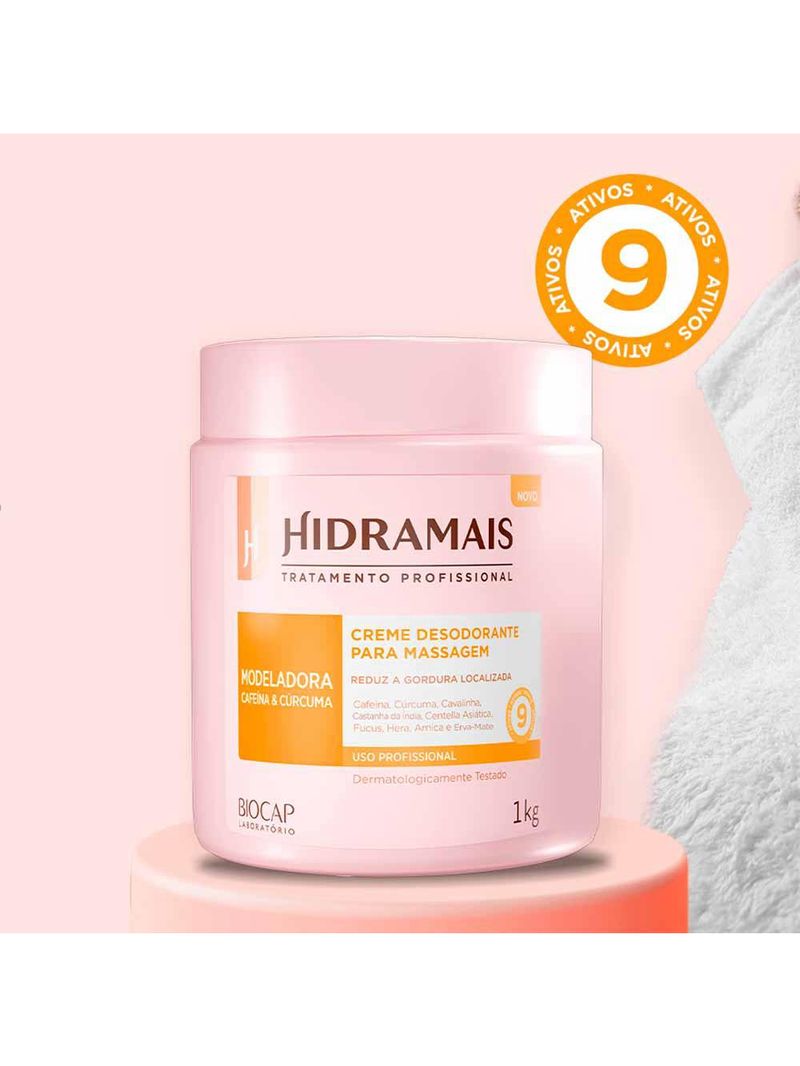 Creme de massagem modeladora hidramais