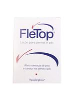 Loção para pernas e pés fletop farmoquimica - hidratante para pés e pernas