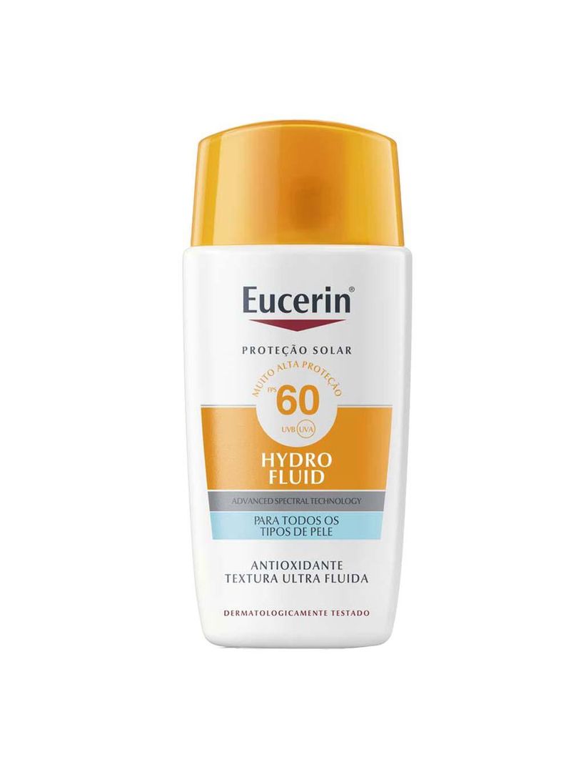 Protetor solar eucerin sun hydro fluid fps60