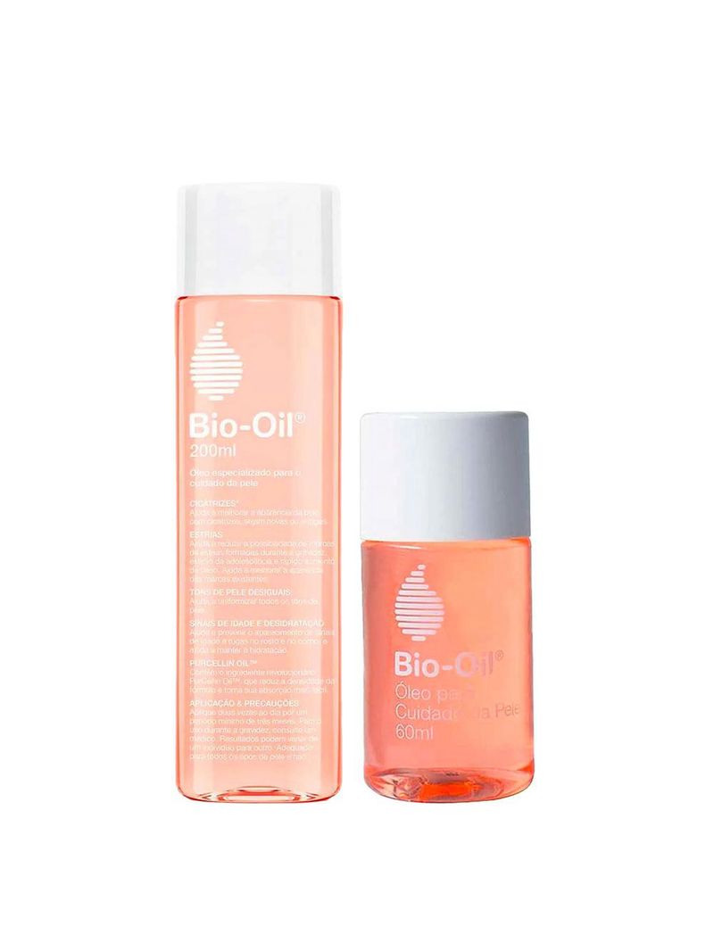Bio-oil tratamento antiestrias - kit com 2 Óleos