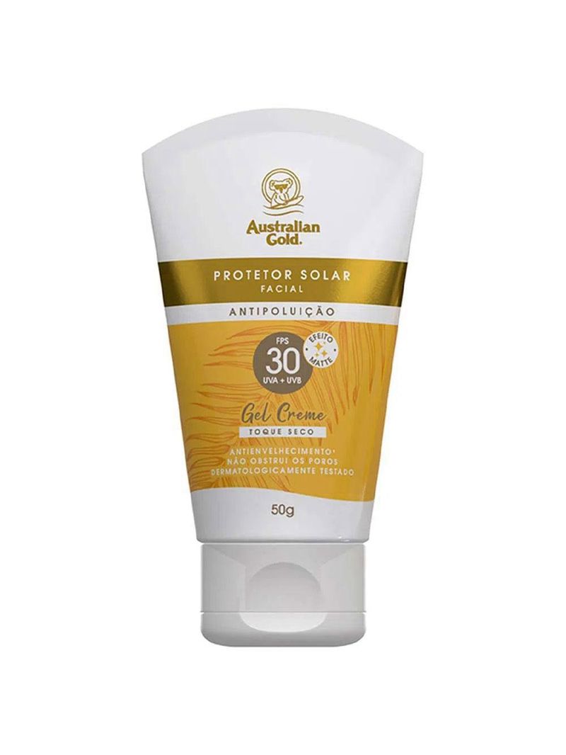 Australian gold antipoluição kit com 3 protetores faciais fps 30