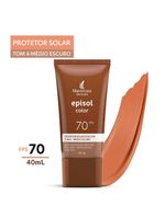 Mantecorp skincare episol kit com 3 unidades – protetor solar com cor fps70 – médio escuro 40ml