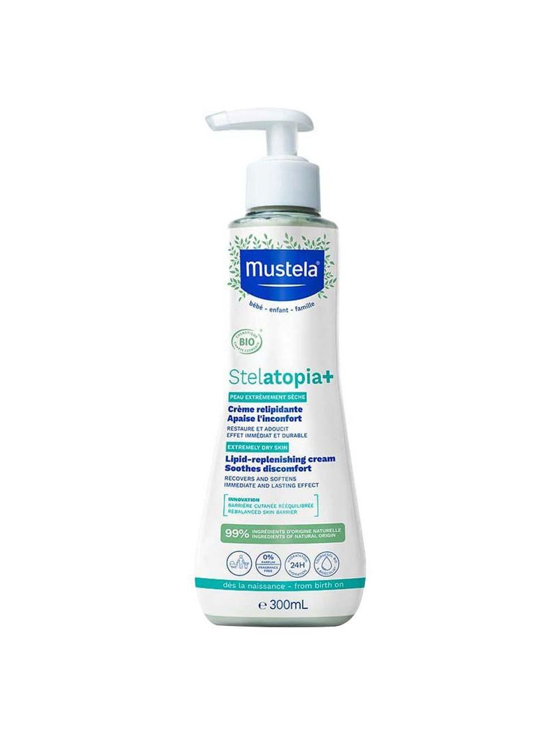 Stelatopia+ hidratante relipidante antiprurido mustela pele ressecada e atópica