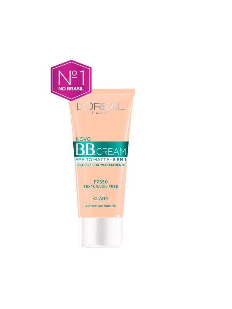 L'oréal paris kit - protetor solar solar expertise + bb cream efeito matte 5 em 1 fps50