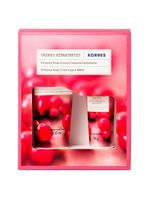 Korres pimenta rosa kit - creme hidratante corporal + creme hidratante para mãos