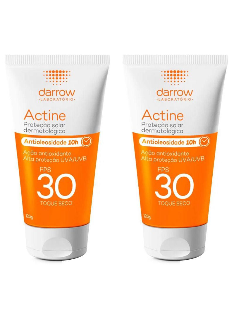 Darrow actine kit com 2 unidades – protetor solar fps30 – 120g