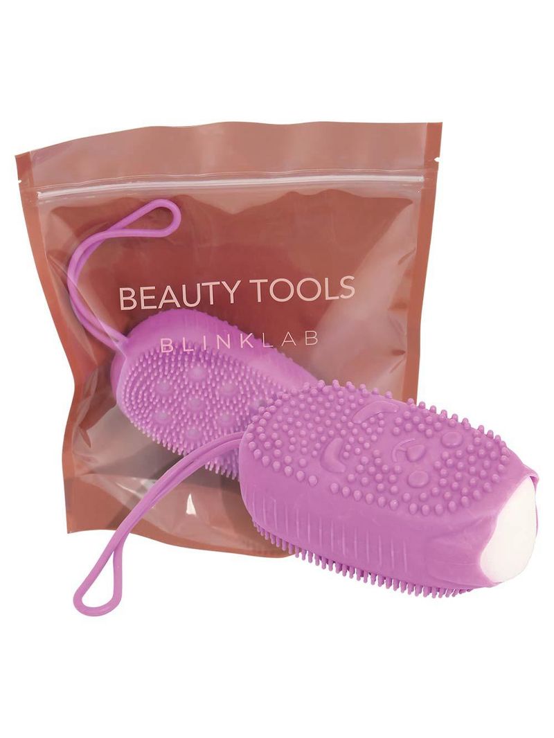 Esponja de banho blink lab silicone roxo