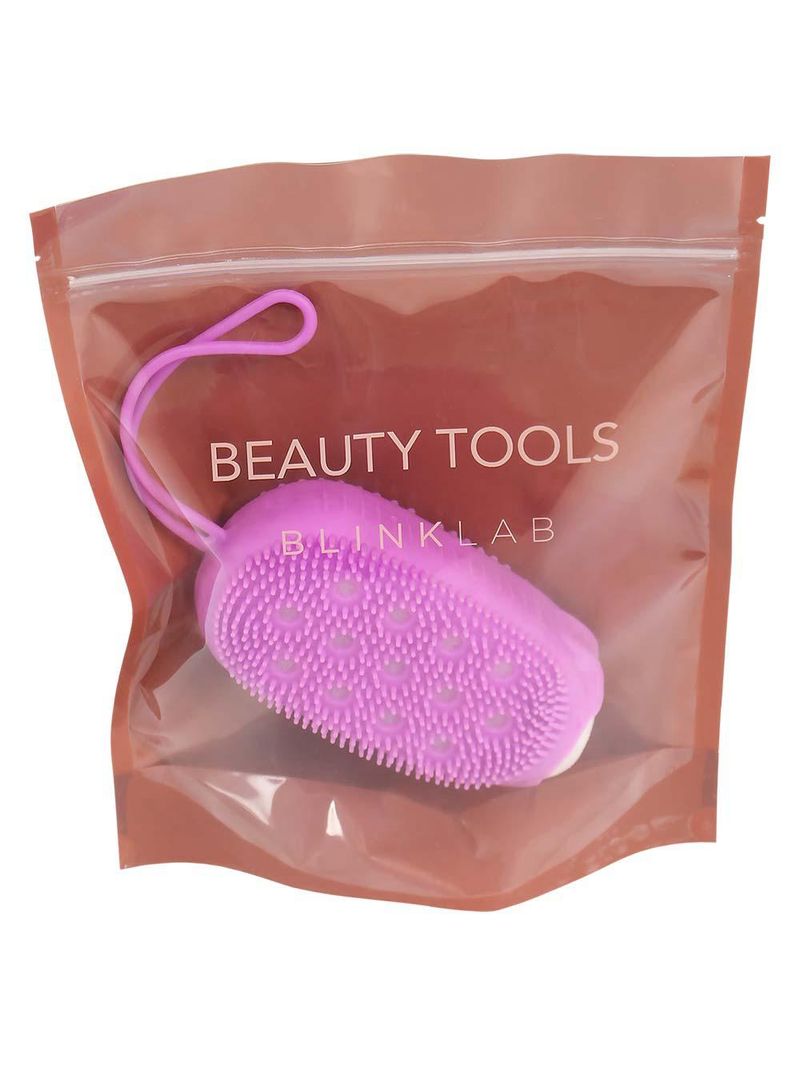 Esponja de banho blink lab silicone roxo