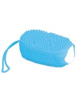 Esponja de banho blink lab silicone azul