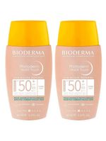 Bioderma photoderm nude touch kit com 2 unidades – protetor solar com cor fps50+ - claro 40ml