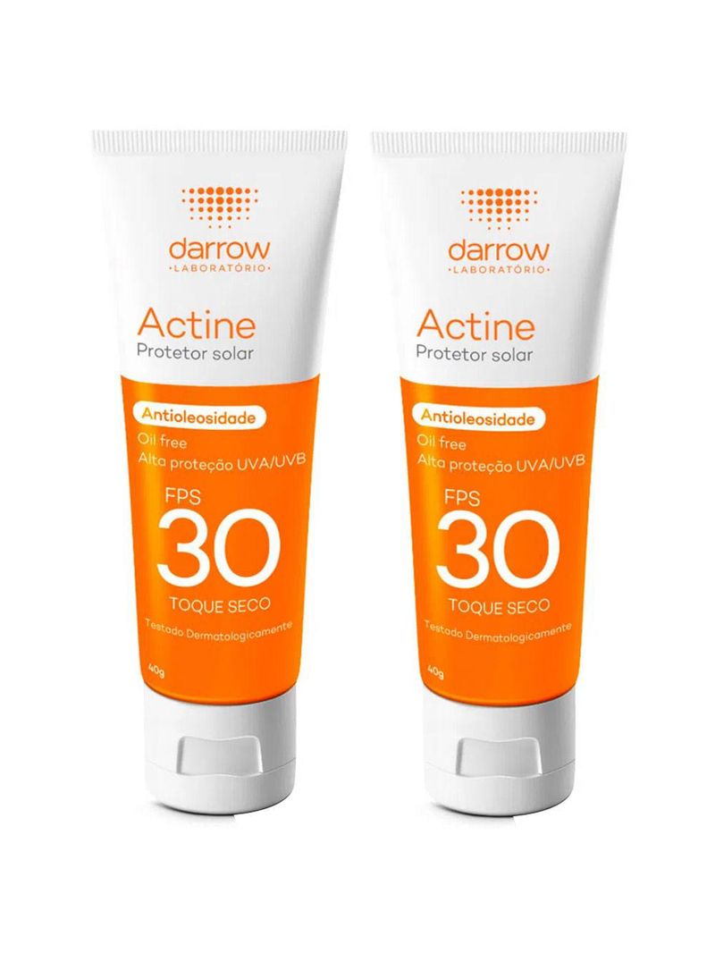Darrow actine kit com 2 unidades – protetor solar fps30 40g