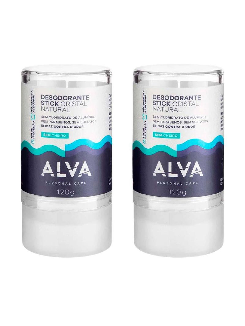 Alva stick kristall sensitive kit – 2 desodorantes
