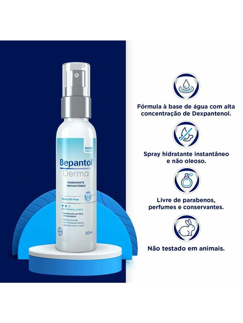 Bepantol derma spray hidratante instantâneo
