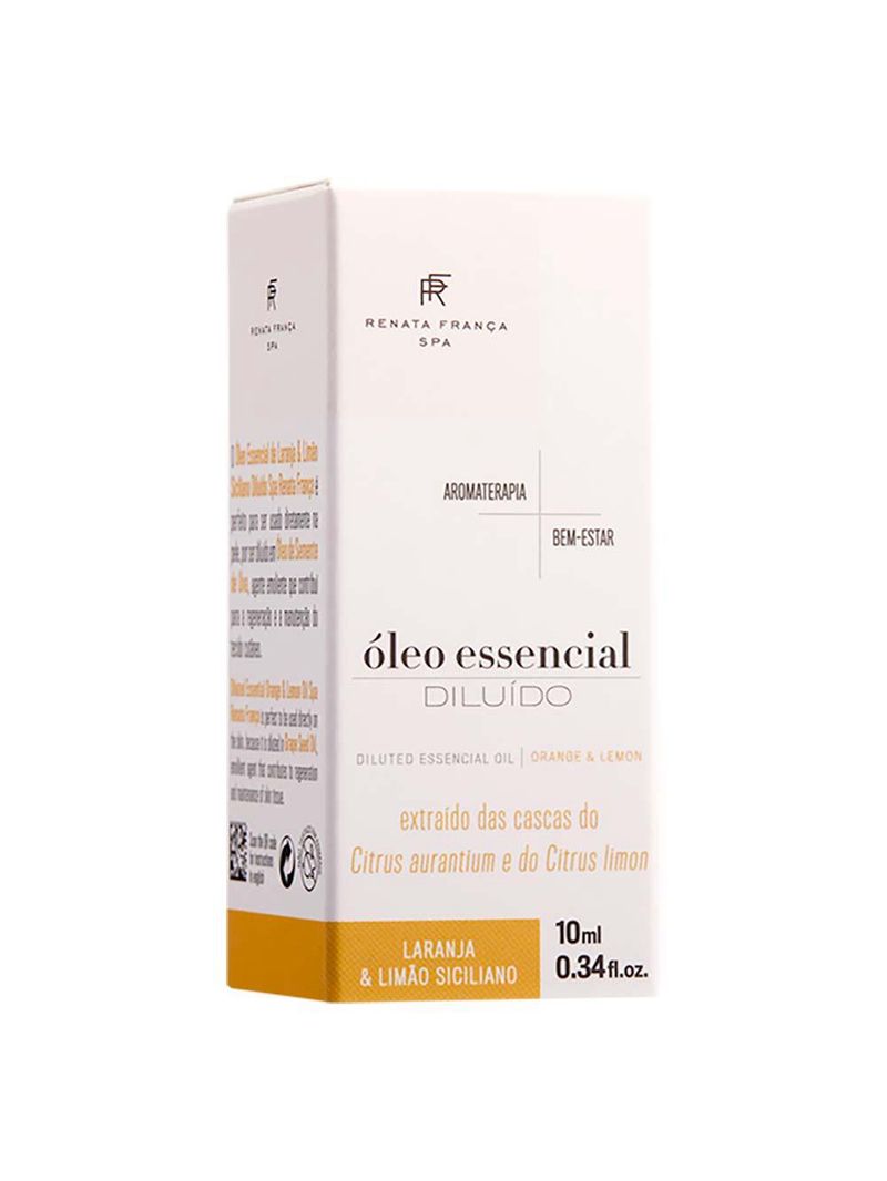 Óleo essencial diluído spa renata frança laranja e limão siciliano