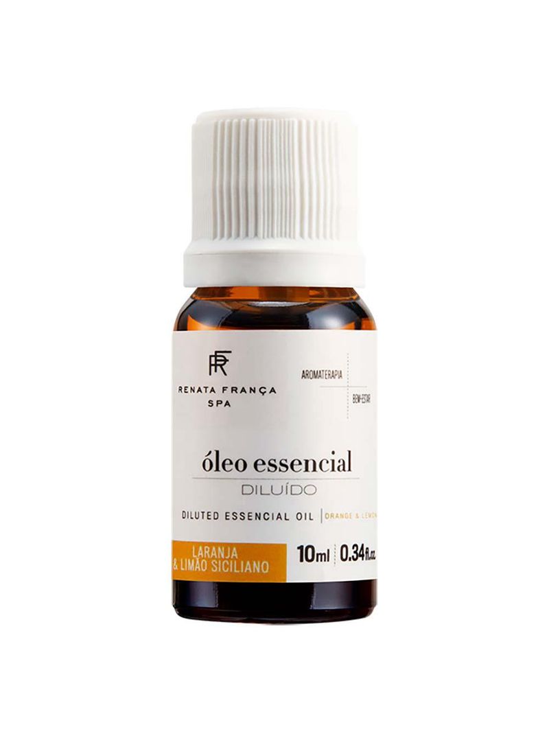 Óleo essencial diluído spa renata frança laranja e limão siciliano