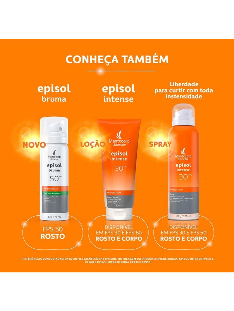 Protetor solar spray mantecorp skincare episol intense fps 30