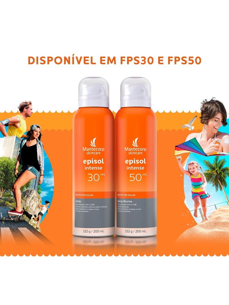 Protetor solar spray mantecorp skincare episol intense fps 30