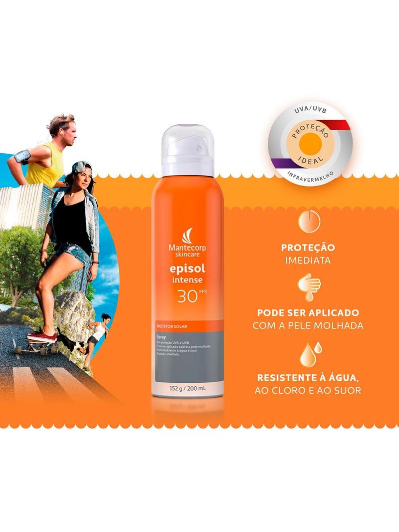 Protetor solar spray mantecorp skincare episol intense fps 30