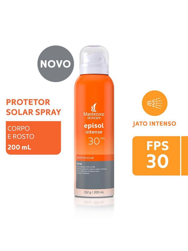 Protetor solar spray mantecorp skincare episol intense fps 30