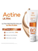 Protetor solar com cor darrow actine solar fps 80