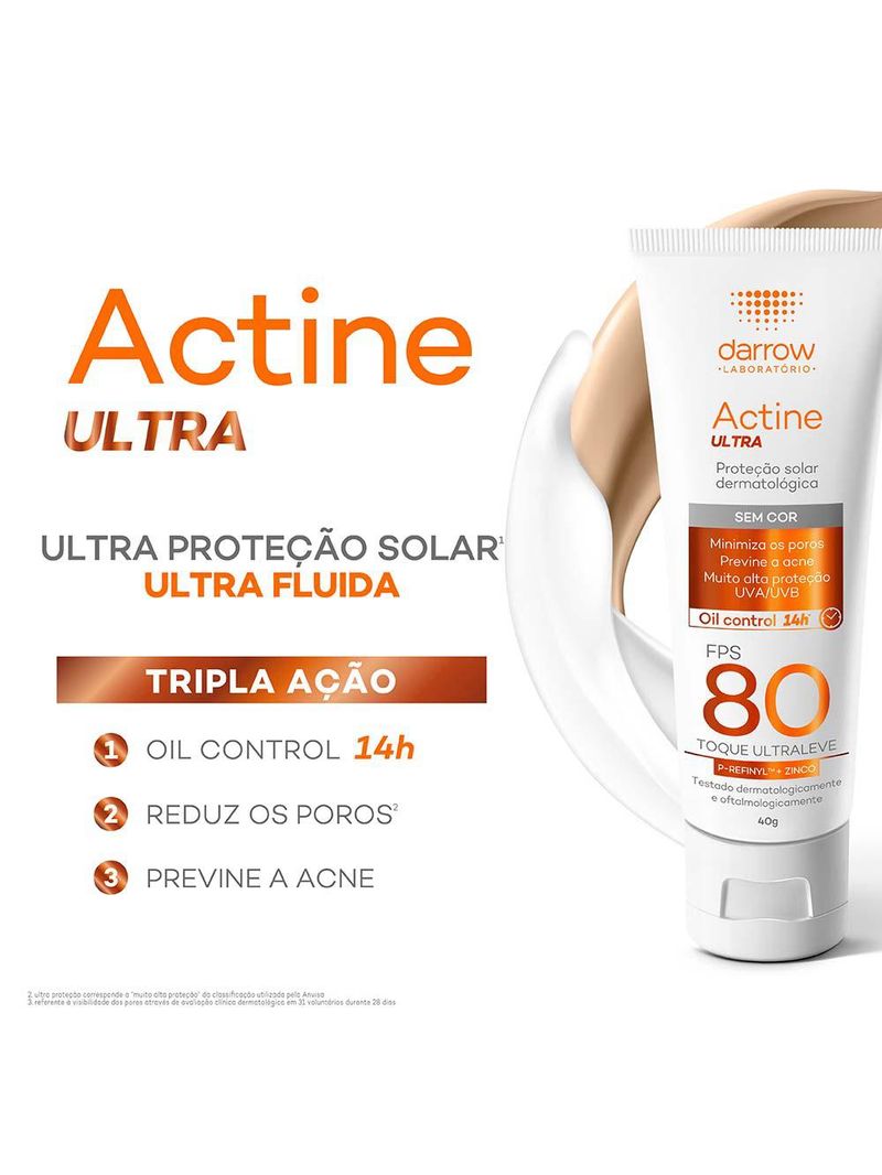 Protetor solar darrow actine solar fps 80