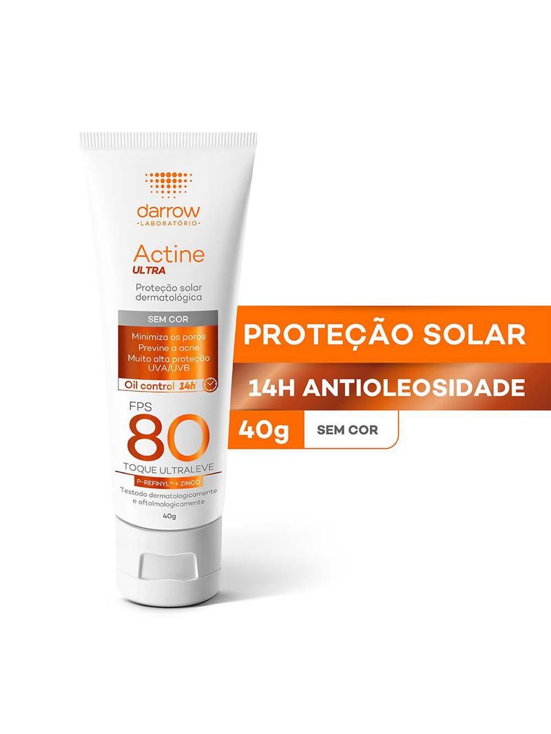 Protetor solar darrow actine solar fps 80